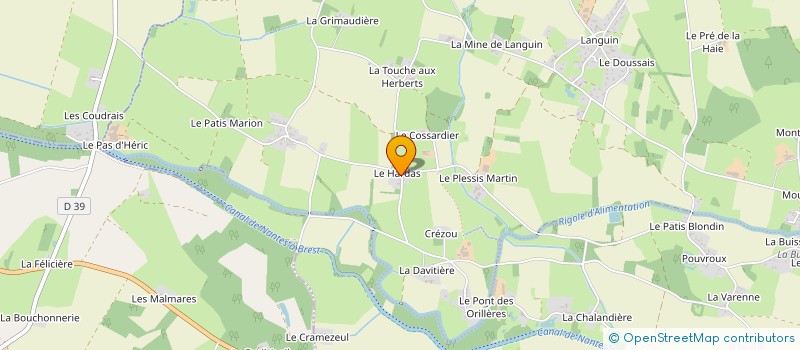 localisation de l'entreprise MONSIEUR LAURENT GUIHENEUF à NORT-SUR-ERDRE