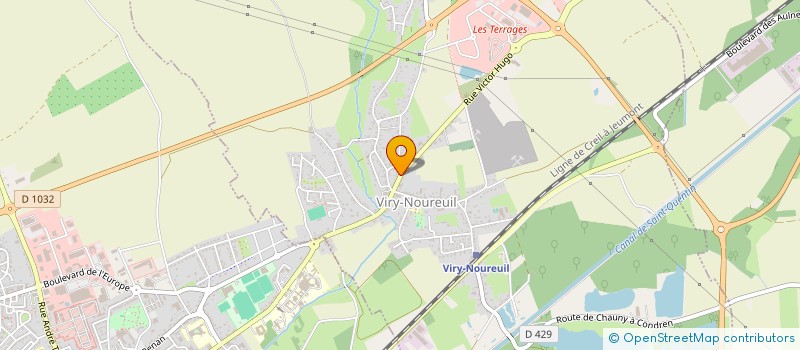 localisation de l'entreprise MONSIEUR LAURENT GUILBAUD  VIRY-NOUREUIL