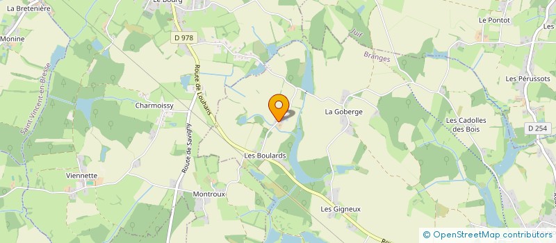 localisation de l'entreprise MONSIEUR LAURENT GUILLAUME  BRANGES