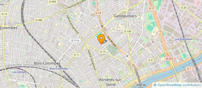 localisation de l'entreprise MONSIEUR LAURENT GUILLAUME à ASNIERES-SUR-SEINE
