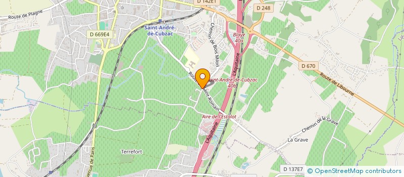 localisation de l'entreprise MONSIEUR LAURENT GUILLEMASSY CAZABONNE  SAINT-ANDRE-DE-CUBZAC