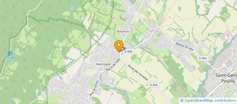 localisation de l'entreprise MONSIEUR LAURENT GUILLERMINET  THOIRY