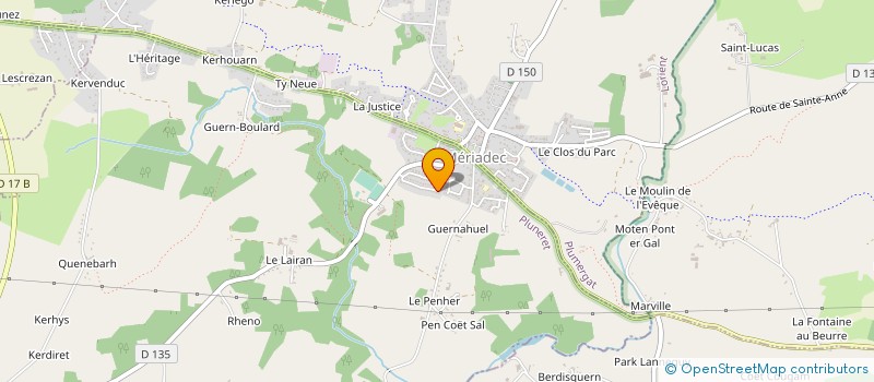 localisation de l'entreprise MONSIEUR LAURENT GUILLO  SAINTE-ANNE-D'AURAY