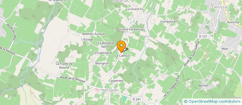 localisation de l'entreprise MONSIEUR LAURENT GUILLON  NERIGEAN