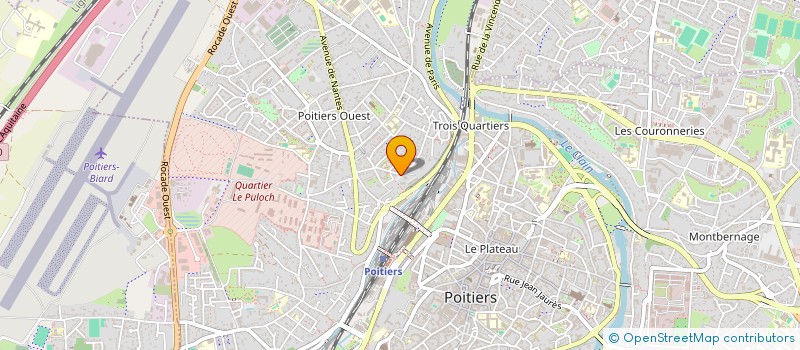localisation de l'entreprise MONSIEUR LAURENT GUILLON à POITIERS