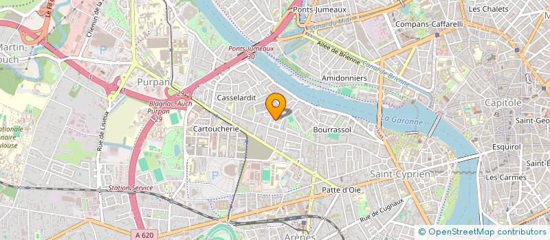 localisation de l'entreprise MONSIEUR LAURENT GUILLOTEAU  TOULOUSE