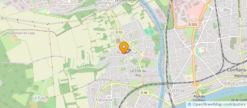 localisation de l'entreprise MONSIEUR LAURENT GUILLOTIN  MAURECOURT