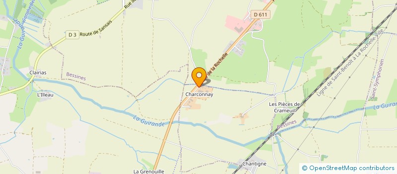 localisation de l'entreprise MONSIEUR LAURENT GUIMBRETIERE à SAINT-SYMPHORIEN