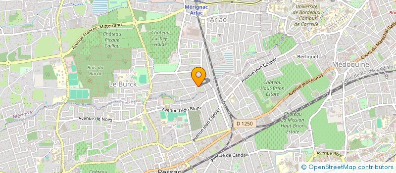 localisation de l'entreprise MONSIEUR LAURENT GUINARD  MERIGNAC