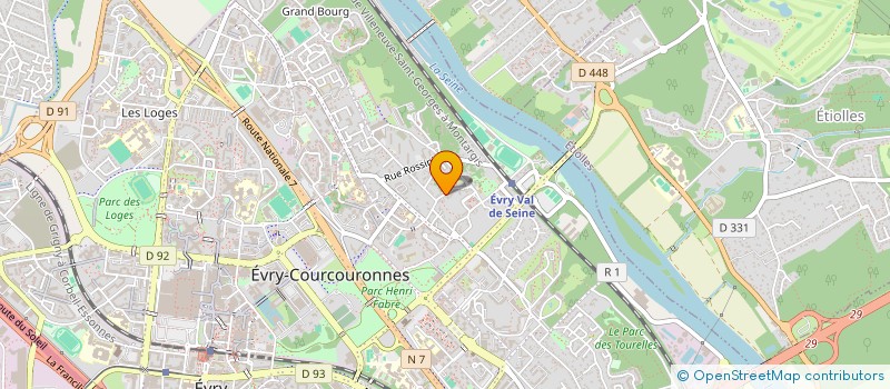 localisation de l'entreprise MONSIEUR LAURENT GUITET  EVRY-COURCOURONNES