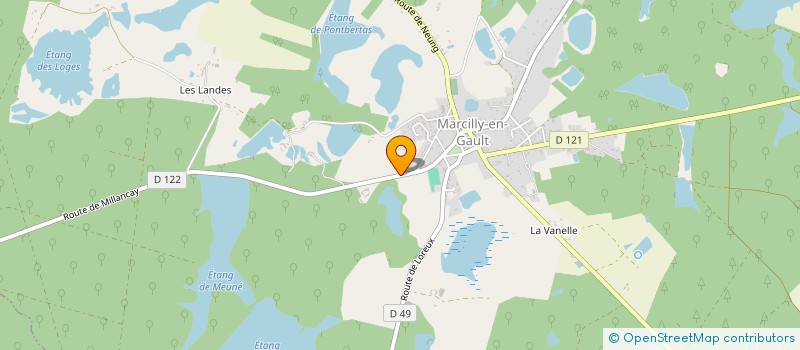 localisation de l'entreprise MONSIEUR LAURENT GUTIERREZ  MARCILLY-EN-GAULT