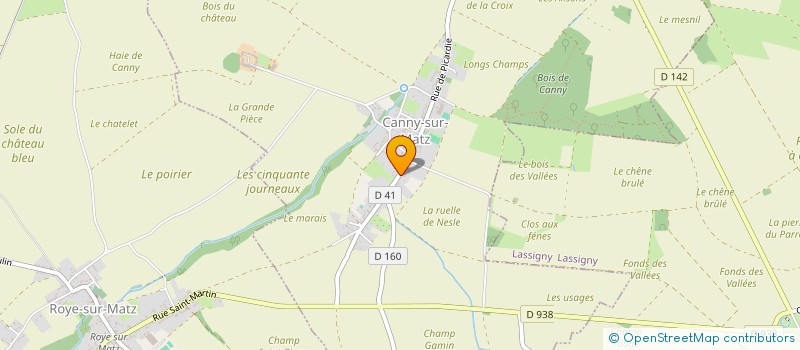 localisation de l'entreprise MONSIEUR LAURENT HAINEZ  CANNY-SUR-MATZ