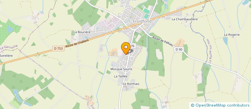 localisation de l'entreprise MONSIEUR LAURENT HAMARD  FROIDFOND