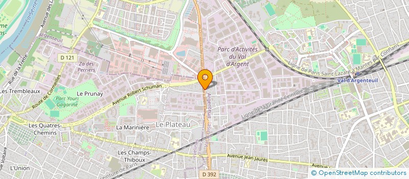 localisation de l'entreprise MONSIEUR LAURENT HAMEAU  ARGENTEUIL