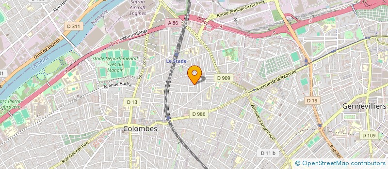 localisation de l'entreprise MONSIEUR LAURENT HANOT à COLOMBES