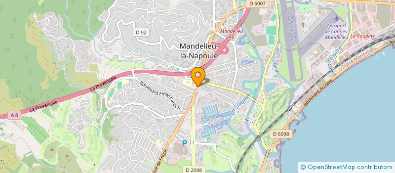 localisation de l'entreprise MONSIEUR LAURENT HAOUA à MANDELIEU-LA-NAPOULE