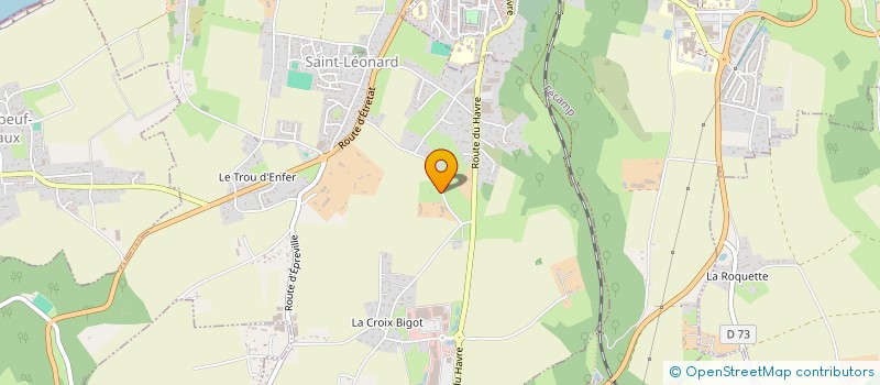 localisation de l'entreprise MONSIEUR LAURENT HAUVILLE  SAINT-LEONARD