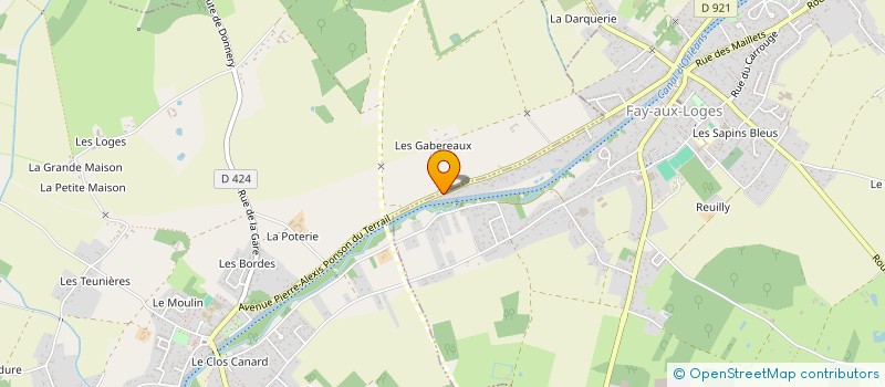 localisation de l'entreprise MONSIEUR LAURENT HEBERT  FAY-AUX-LOGES
