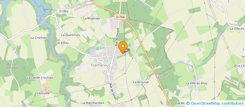 localisation de l'entreprise MONSIEUR LAURENT HELENE  TREMEREUC