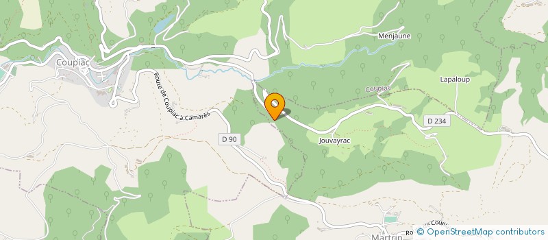 localisation de l'entreprise MONSIEUR LAURENT HELIES  COUPIAC