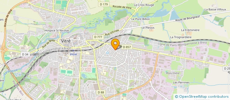 localisation de l'entreprise MONSIEUR LAURENT HELLEUX  VITRE