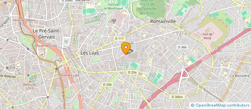 localisation de l'entreprise MONSIEUR LAURENT HENIN à LES LILAS
