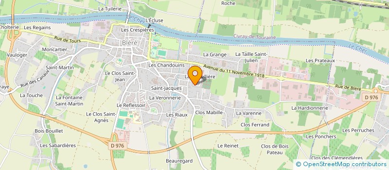 localisation de l'entreprise MONSIEUR LAURENT HERAULT  BLERE