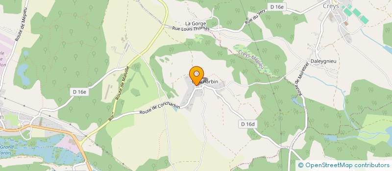 localisation de l'entreprise MONSIEUR LAURENT HERVIER  ARANDON-PASSINS