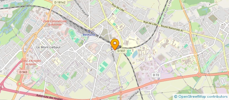 localisation de l'entreprise MONSIEUR LAURENT HEYMAN à BETHUNE