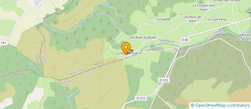 localisation de l'entreprise MONSIEUR LAURENT HIGNET  PAIMPONT