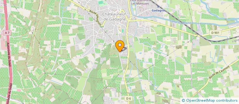 localisation de l'entreprise MONSIEUR LAURENT HIS  CHATEAUNEUF-DE-GADAGNE