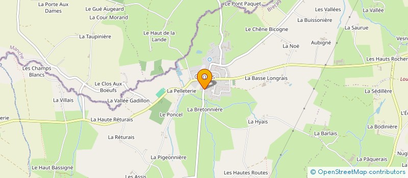 localisation de l'entreprise MONSIEUR LAURENT HOARAU  LES PORTES DU COGLAIS