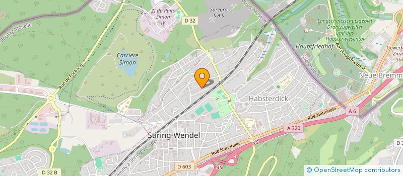 localisation de l'entreprise MONSIEUR LAURENT HOFFMANN  STIRING WENDEL