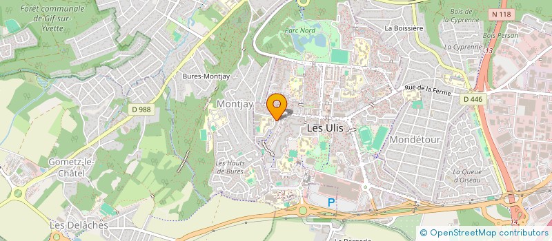 localisation de l'entreprise MONSIEUR LAURENT HONGUER  LES ULIS