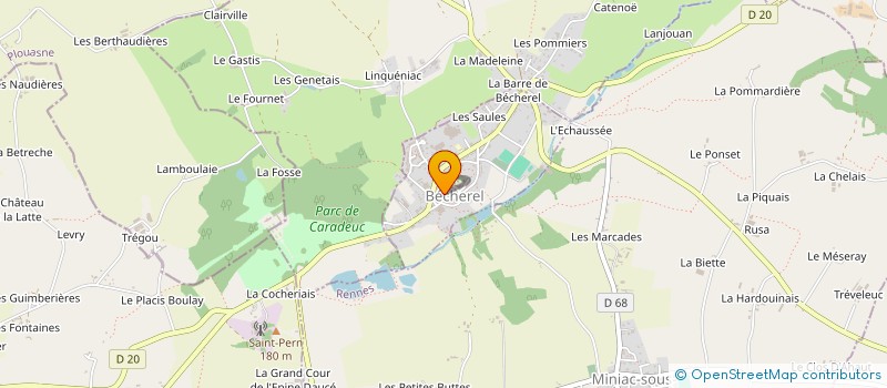 localisation de l'entreprise MONSIEUR LAURENT HOUSSIN  BECHEREL