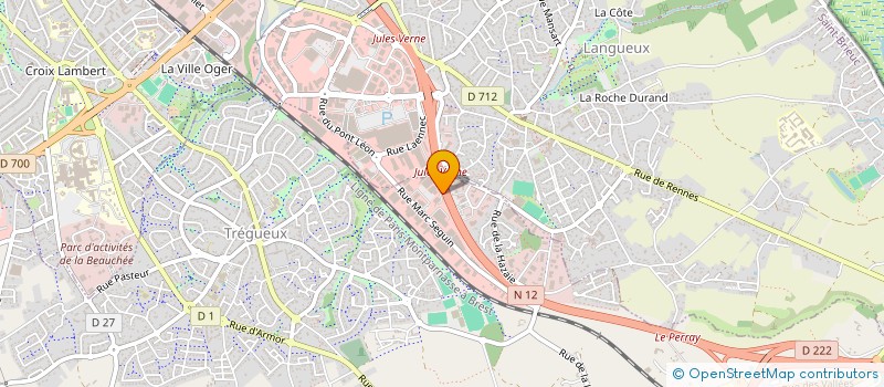 localisation de l'entreprise MONSIEUR LAURENT HU à TREGUEUX