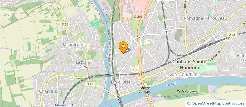 localisation de l'entreprise MONSIEUR LAURENT HUBERT  CONFLANS-SAINTE-HONORINE