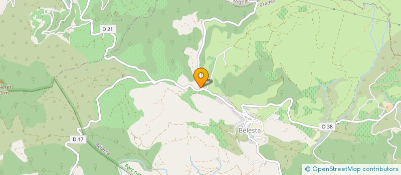 localisation de l'entreprise MONSIEUR LAURENT HUBERT  BELESTA