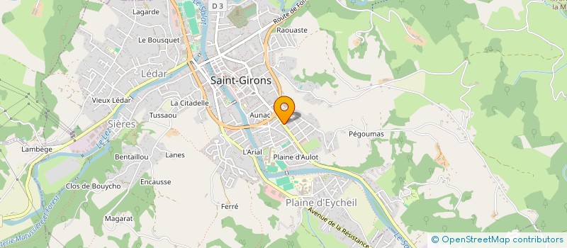 localisation de l'entreprise MONSIEUR LAURENT HUGUIN à SAINT-GIRONS