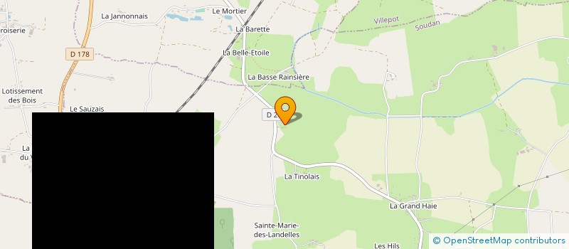 localisation de l'entreprise MONSIEUR LAURENT HUNEAU  ERBRAY