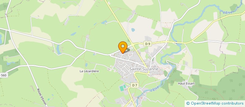 localisation de l'entreprise MONSIEUR LAURENT HUNOT  SAINTE-SUZANNE-ET-CHAMMES