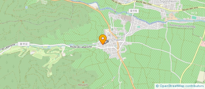 localisation de l'entreprise MONSIEUR LAURENT HUNZINGER  AMMERSCHWIHR