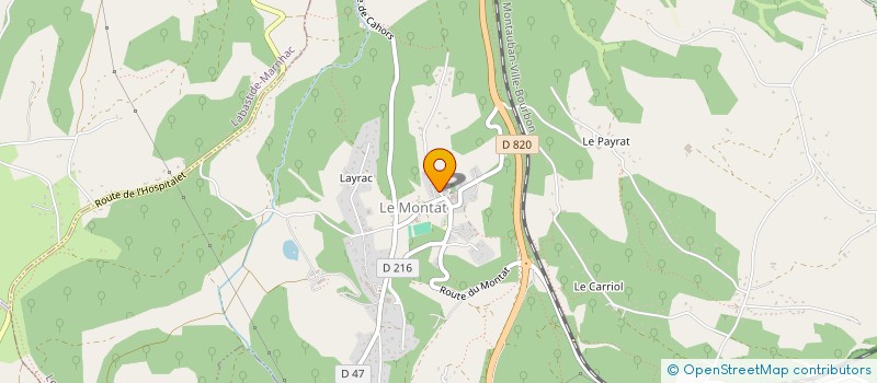 localisation de l'entreprise MONSIEUR LAURENT HURE  LE MONTAT