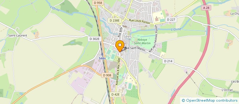 localisation de l'entreprise MONSIEUR LAURENT HURET à SEES
