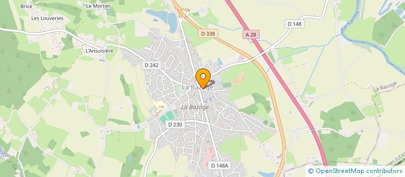 localisation de l'entreprise MONSIEUR LAURENT HUSSET  LA BAZOGE