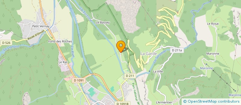 localisation de l'entreprise MONSIEUR LAURENT HUSTACHE  LE BOURG D'OISANS