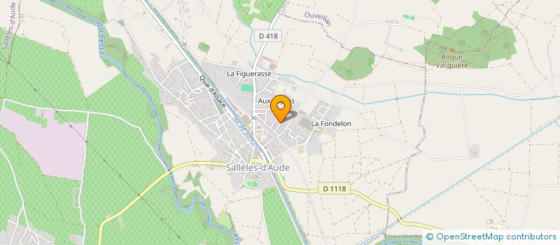 localisation de l'entreprise MONSIEUR LAURENT HUYET  SALLELES-D'AUDE