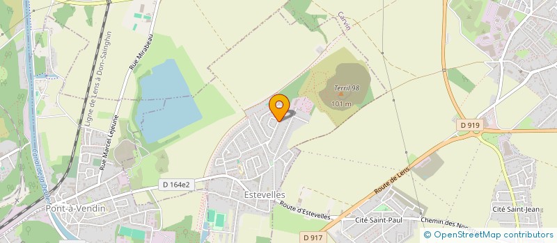 localisation de l'entreprise MONSIEUR LAURENT HUYGEVELDE  ESTEVELLES