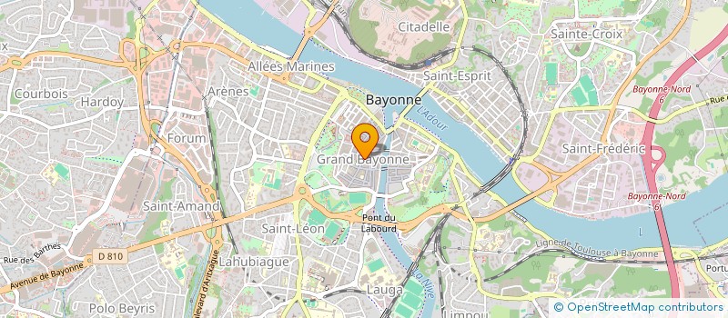 localisation de l'entreprise MONSIEUR LAURENT INCHAUSPE à BAYONNE