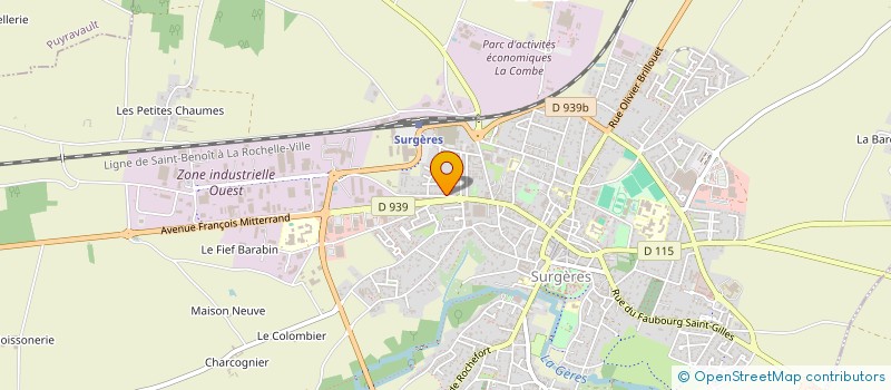 localisation de l'entreprise MONSIEUR LAURENT JACOB à SURGERES